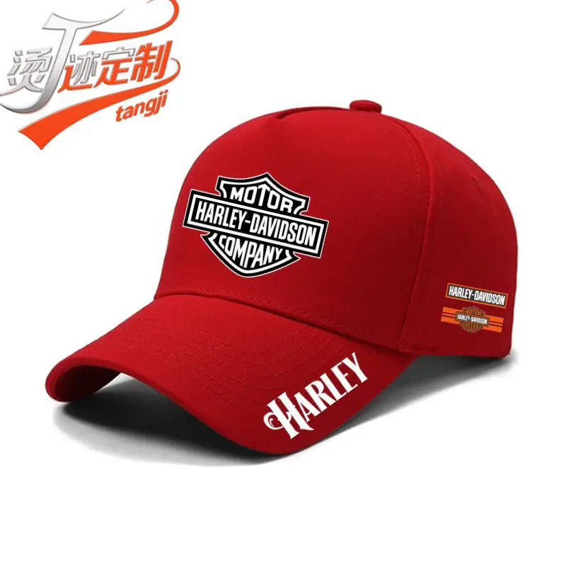 Harley Motorcycle Red Duckbill Cap Men