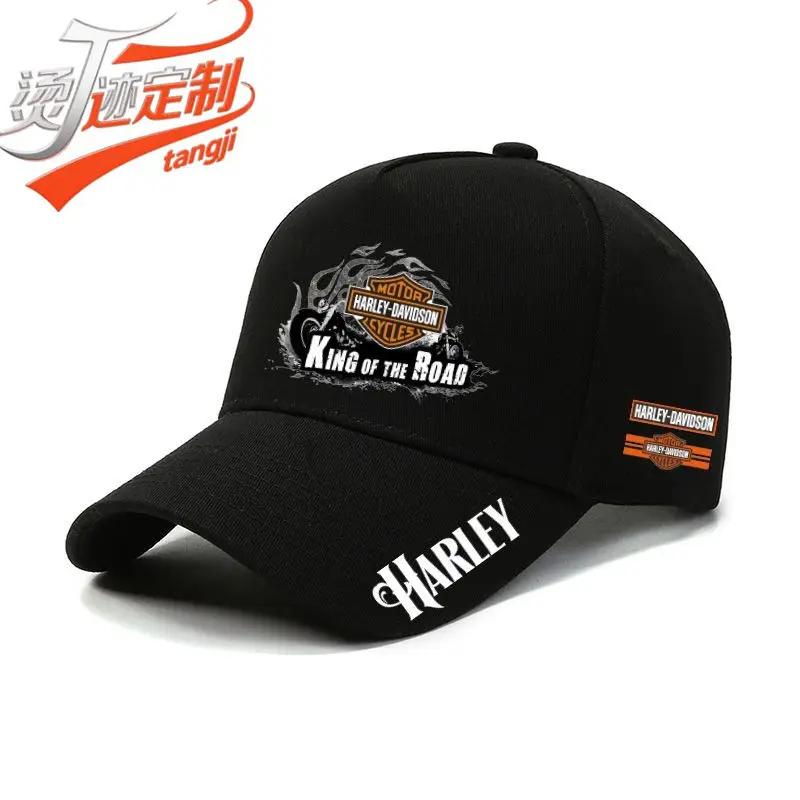 Harley Motorcycle Red Duckbill Cap Men