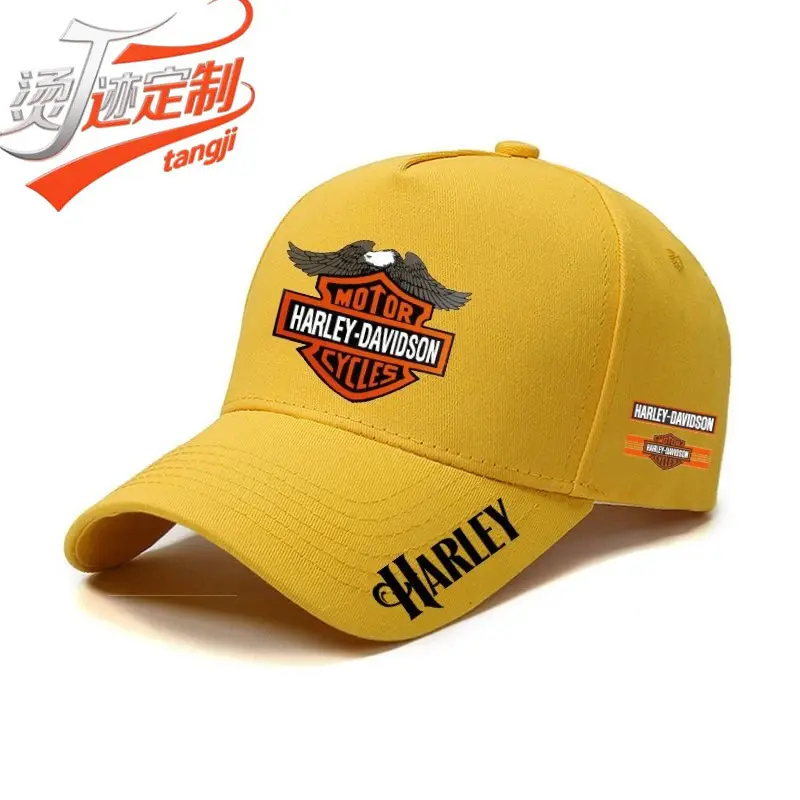 Harley Motorcycle Red Duckbill Cap Men