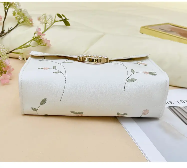 Yellow Pearl Chain Handbag for Women — feature 31