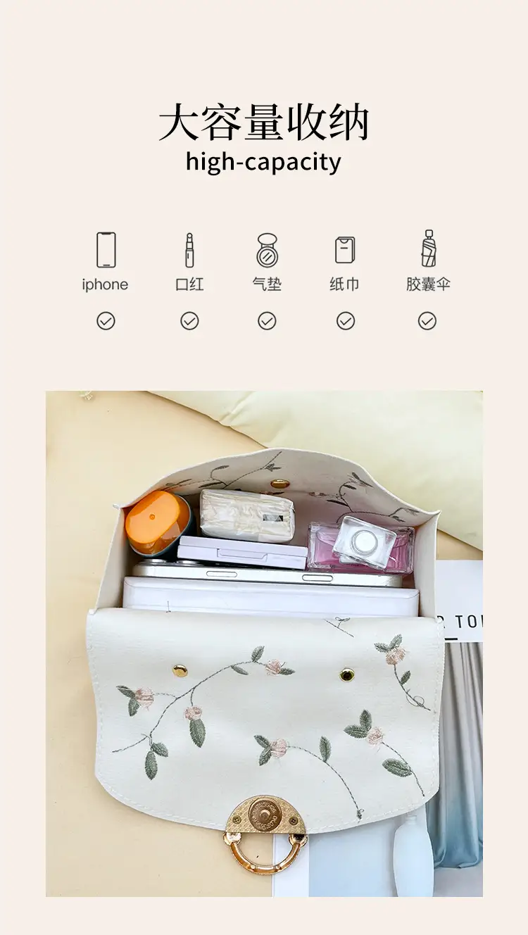 Yellow Pearl Chain Handbag for Women — feature 6
