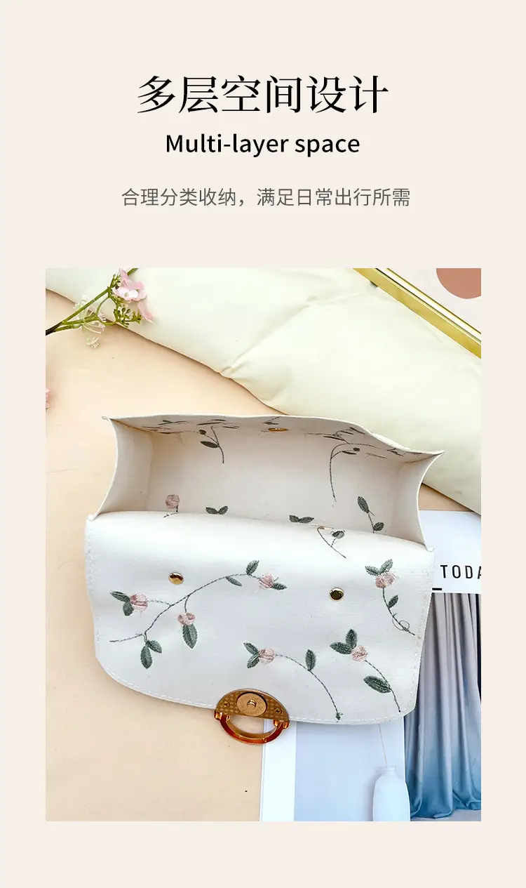 Yellow Pearl Chain Handbag for Women — feature 7