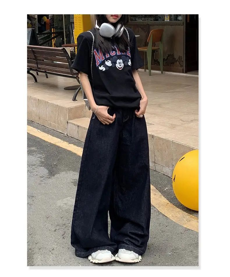 Dark Blue Loose Wide Leg Jeans 2025 — feature 7