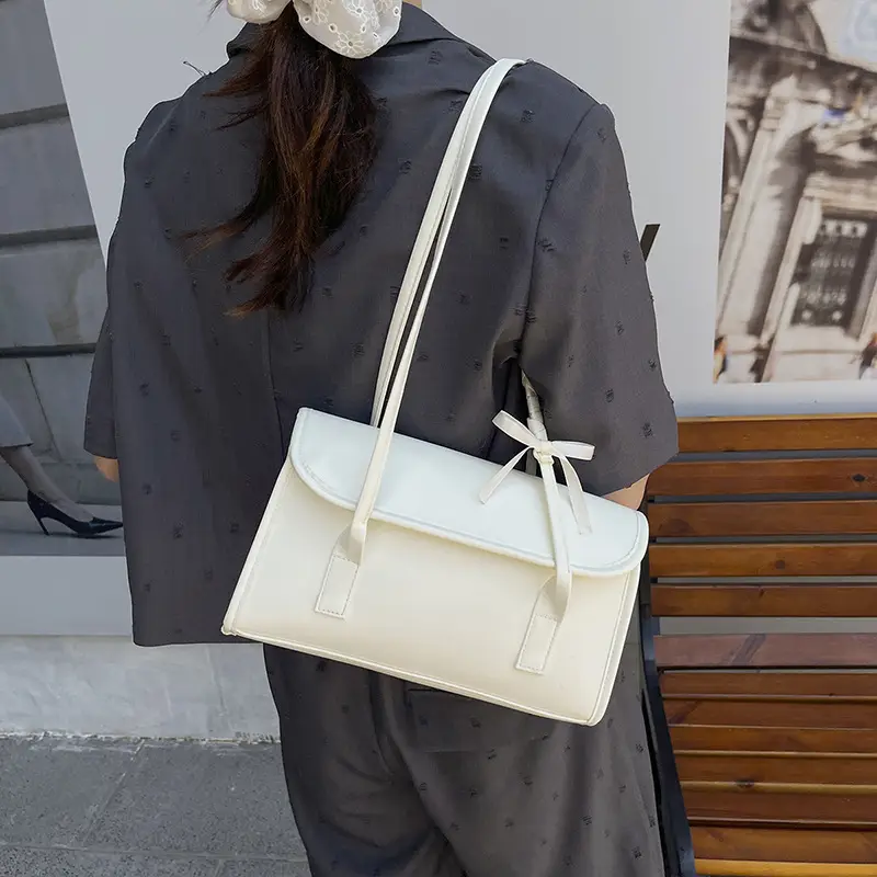 White Women's Crossbody Bag 2025 Summer - Image 4