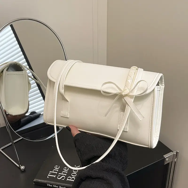 White Women's Crossbody Bag 2025 Summer - Image 2
