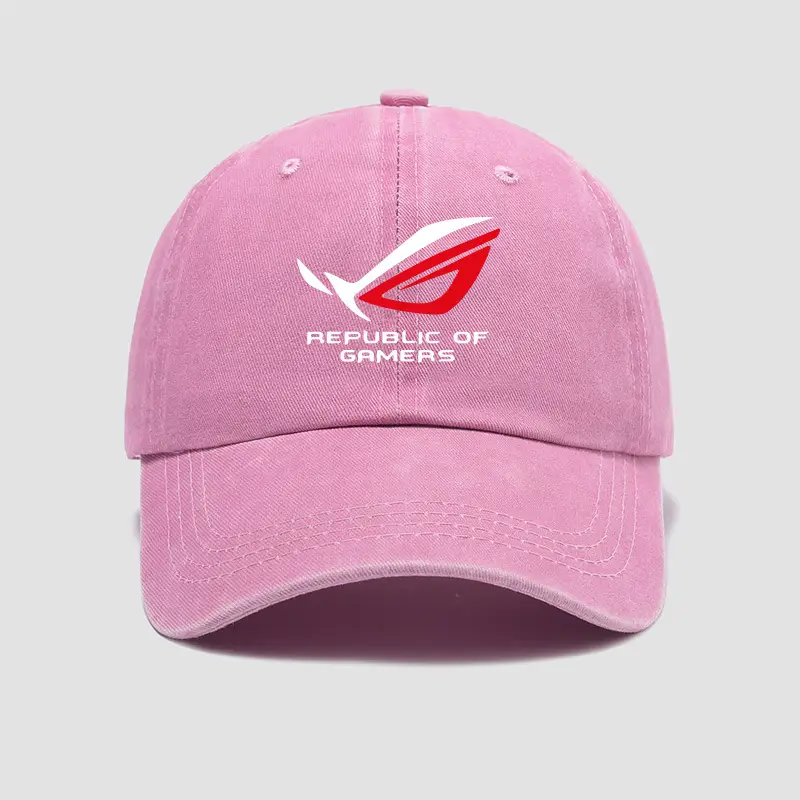 Gamer Nation Logo Cap for Men Women Washed Duck Tongue Large Bristle