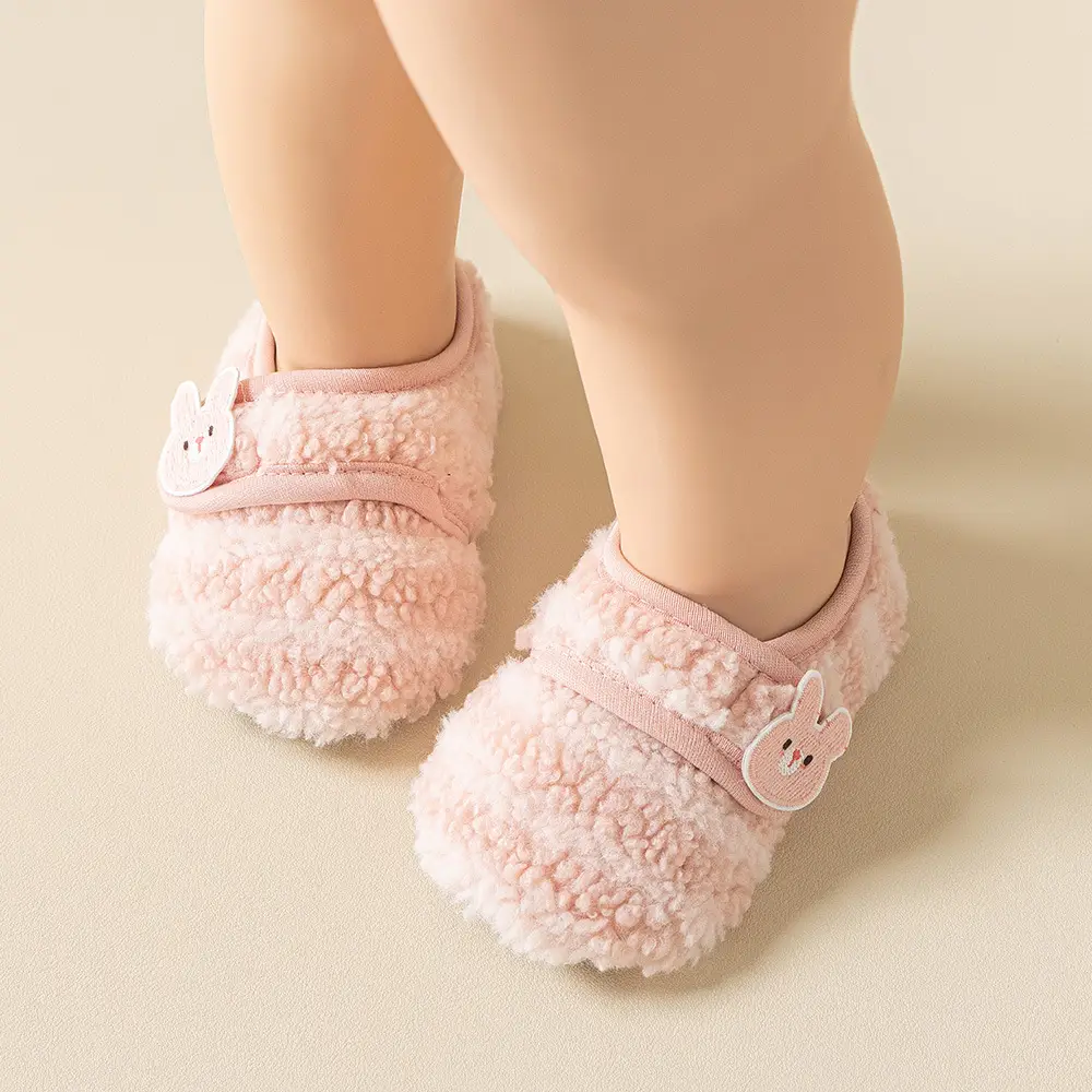 Thick Lamb Wool Toddler Shoes for Baby Autumn Winter Non-Slip
