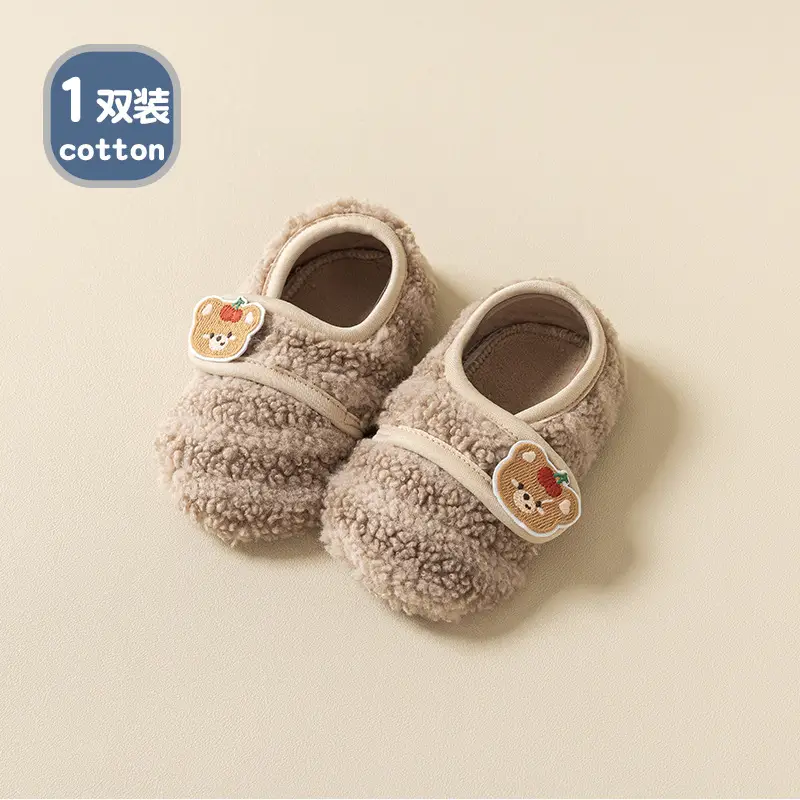 Thick Lamb Wool Toddler Shoes for Baby Autumn Winter Non-Slip