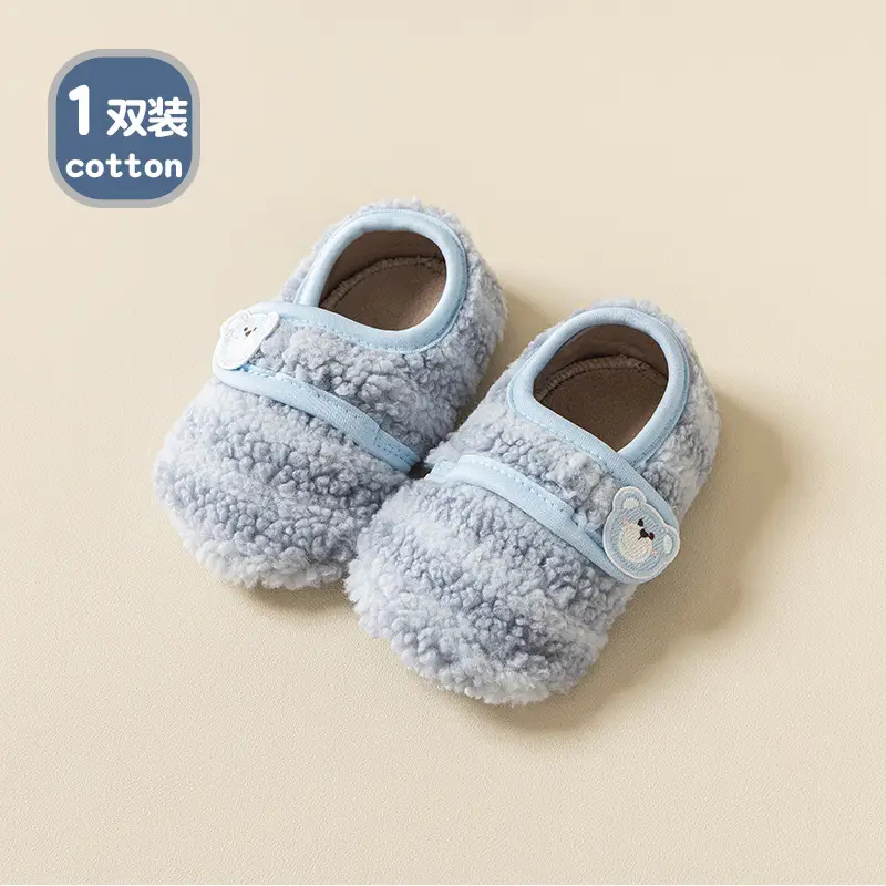 Thick Lamb Wool Toddler Shoes for Baby Autumn Winter Non-Slip