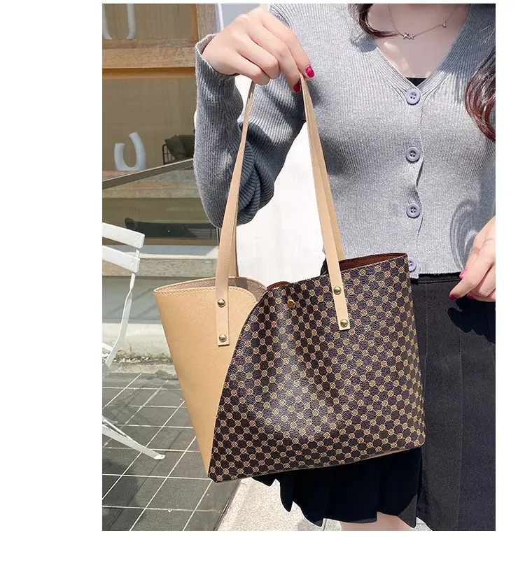 2025 Large Capacity Women's Black White Tote Bag — feature 15