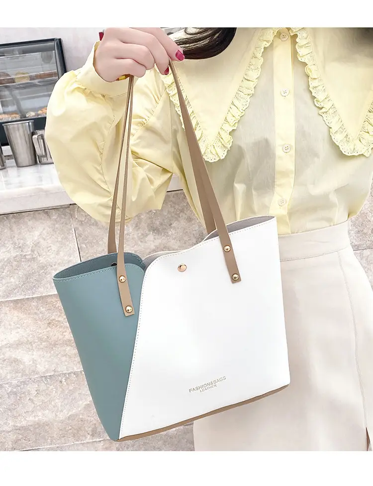 2025 Large Capacity Women's Black White Tote Bag — feature 8