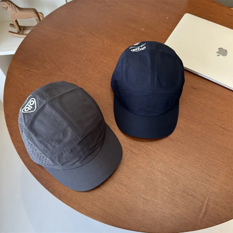 Men's Blue Duckbill Cap with Brand Logo - Image 9