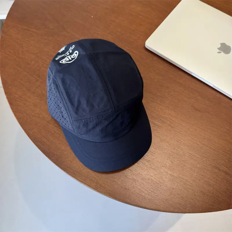 Men's Blue Duckbill Cap with Brand Logo - Image 2