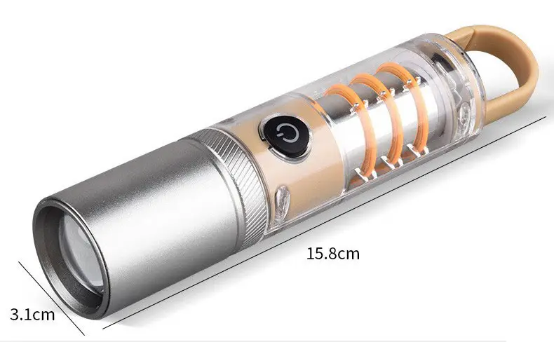 Sky-Piercing Flashlight with Side Light & Type-C Charging β feature 1