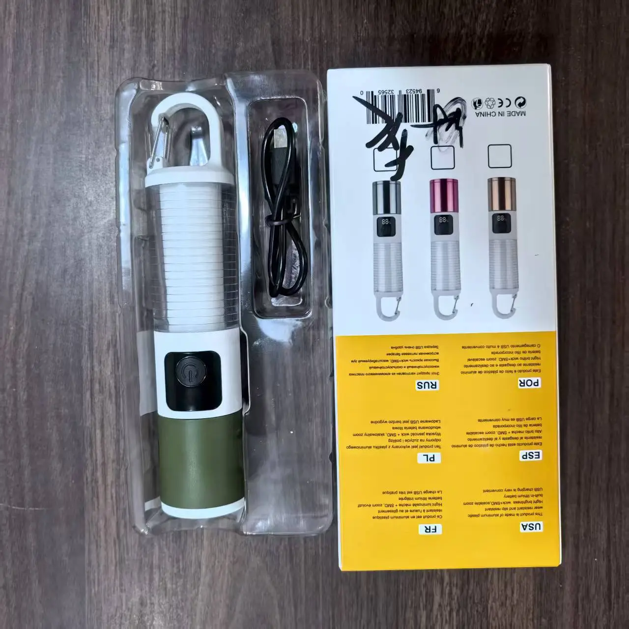 Sky-Piercing Flashlight with Side Light & Type-C Charging - Image 7