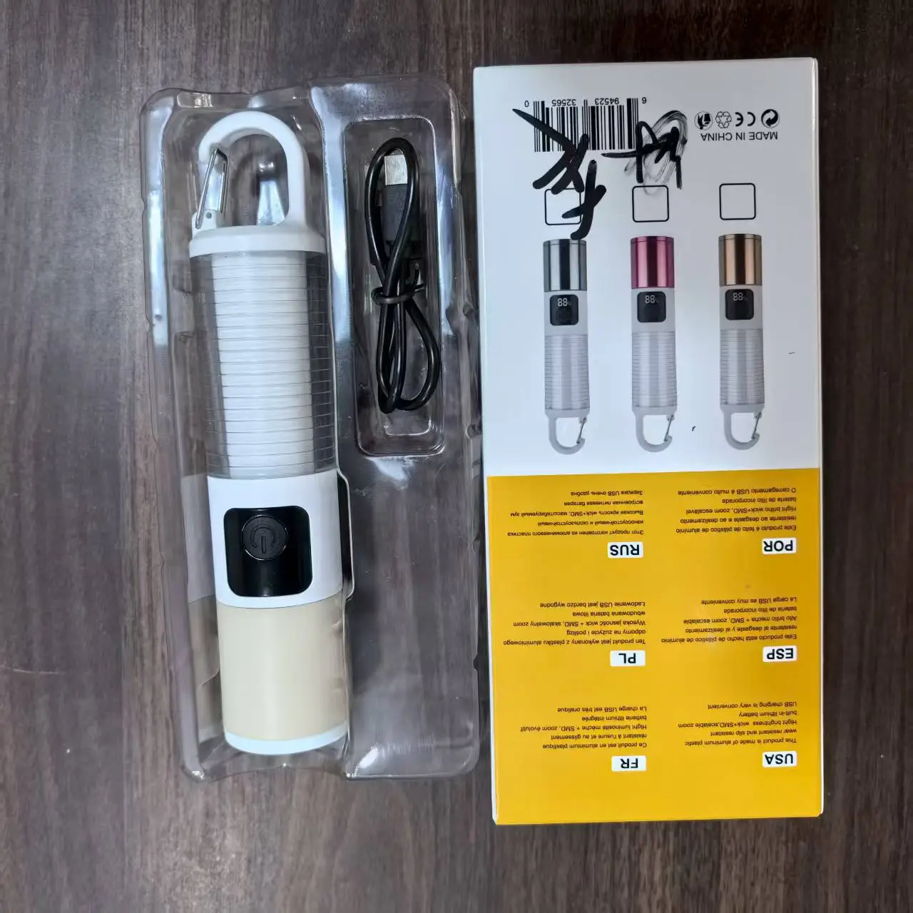 Sky-Piercing Flashlight with Side Light & Type-C Charging - Image 8