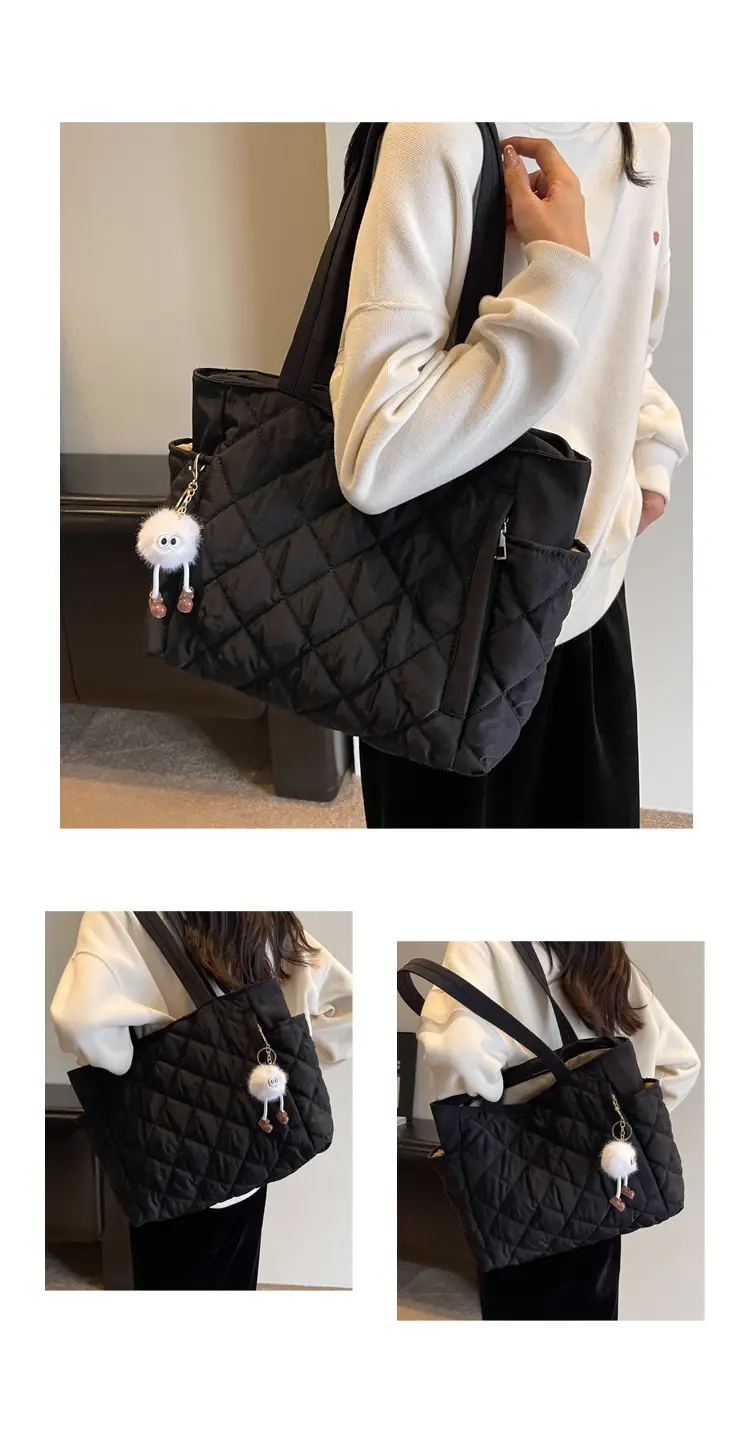 Women Quilted Shoulder Bag Olive Green 2023 New — feature 12