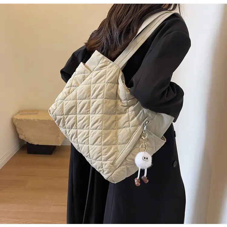 Women Quilted Shoulder Bag Olive Green 2023 New — feature 20