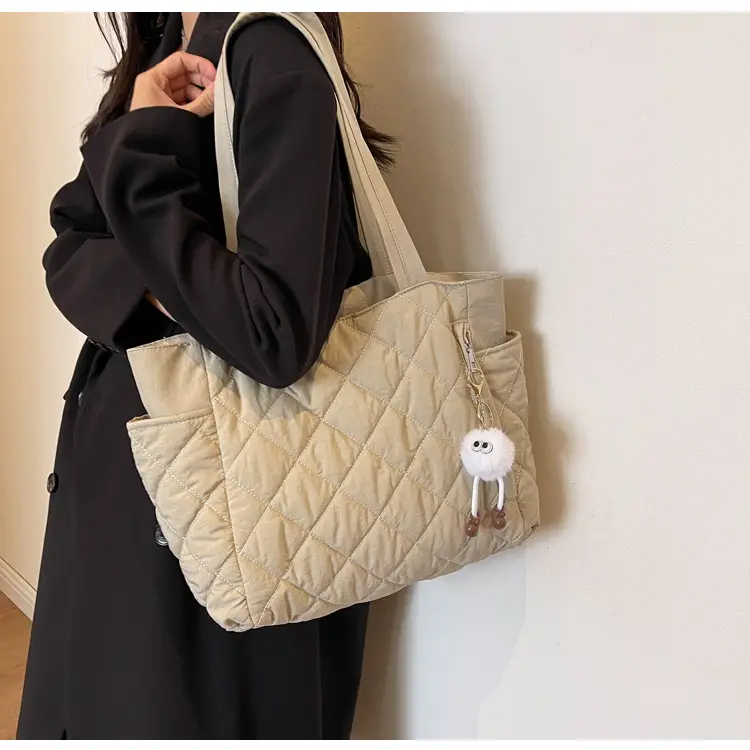 Women Quilted Shoulder Bag Olive Green 2023 New — feature 25