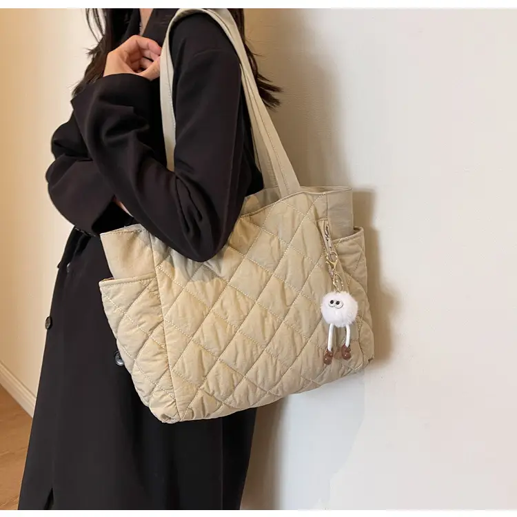 Women Quilted Shoulder Bag Olive Green 2023 New — feature 26