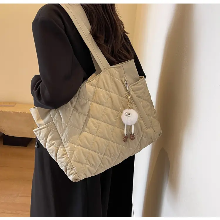 Women Quilted Shoulder Bag Olive Green 2023 New — feature 27
