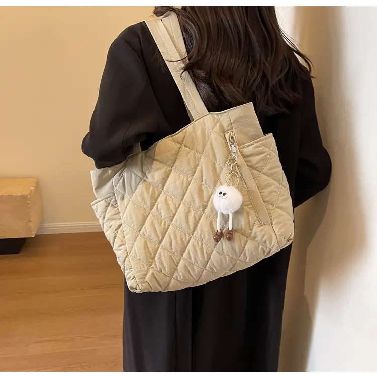 Women Quilted Shoulder Bag Olive Green 2023 New — feature 30