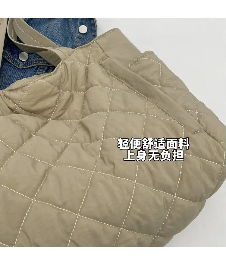 Women Quilted Shoulder Bag Olive Green 2023 New — feature 5