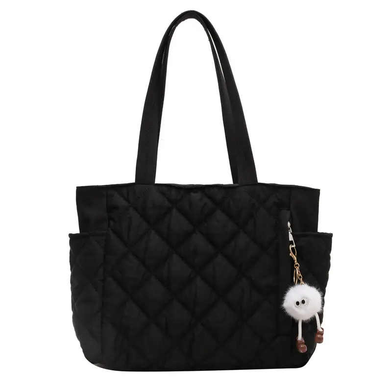 Women Quilted Shoulder Bag Olive Green 2023 New - Image 2
