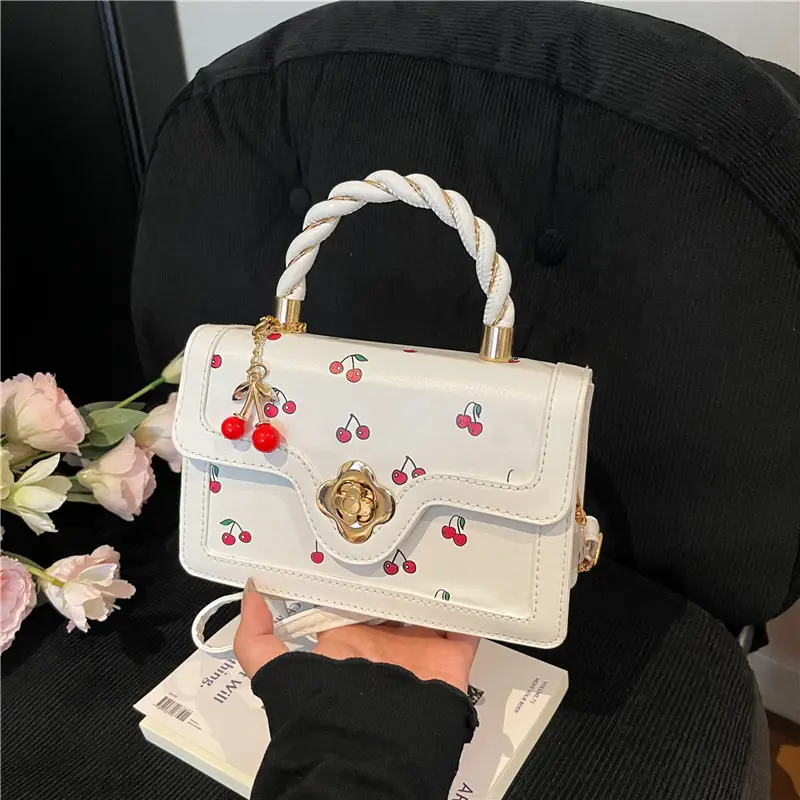 Cherry Print Women's Handbags Crossbody & Shoulder - Image 6