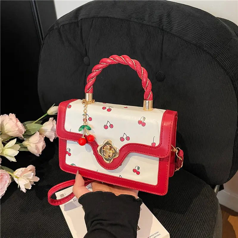Cherry Print Women's Handbags Crossbody & Shoulder - Image 7