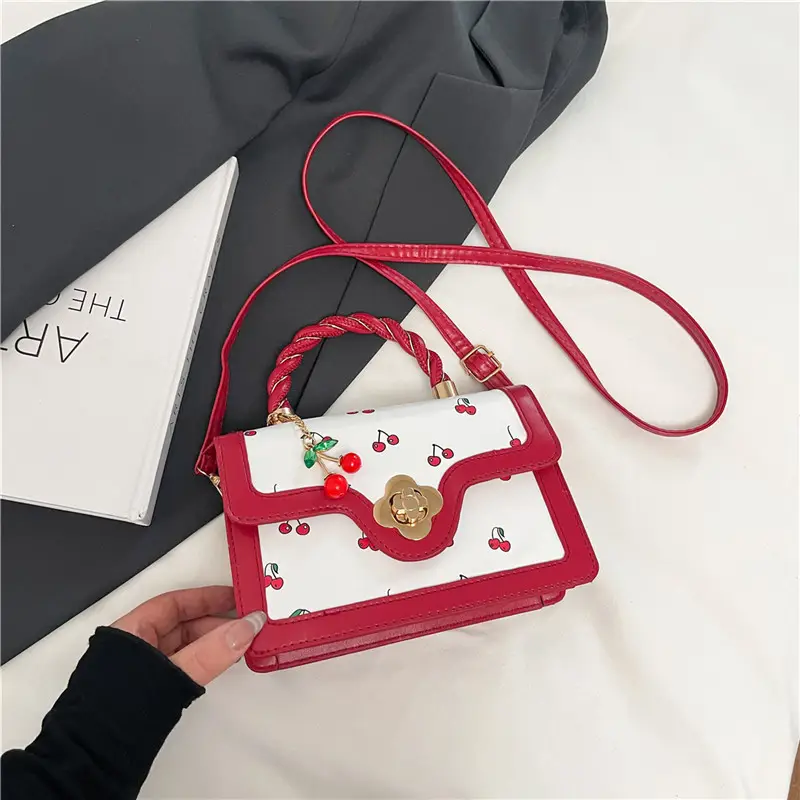 Cherry Print Women's Handbags Crossbody & Shoulder - Image 2