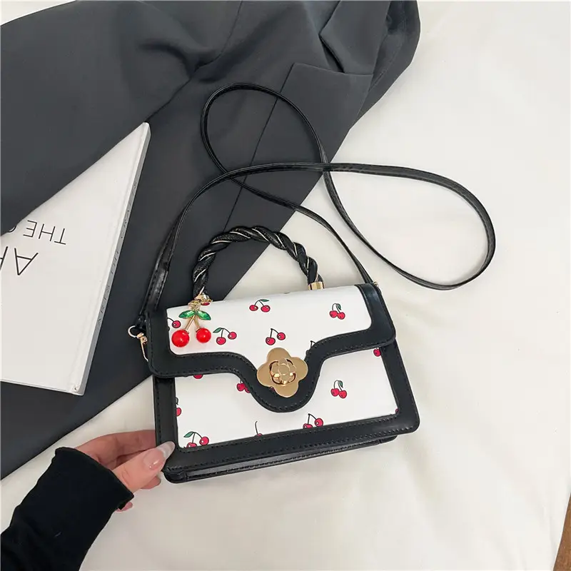 Cherry Print Women's Handbags Crossbody & Shoulder - Image 3