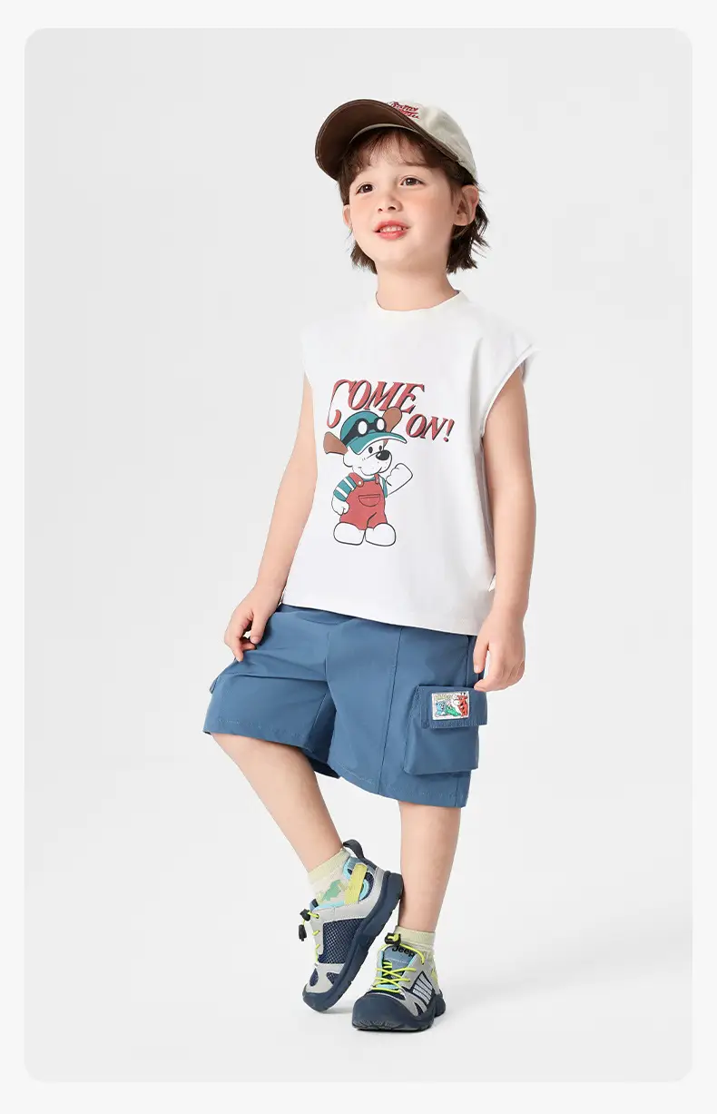 Right European Boys Sleeveless T-Shirt Pink 2025 — feature 20