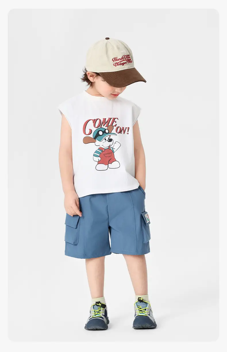 Right European Boys Sleeveless T-Shirt Pink 2025 — feature 21