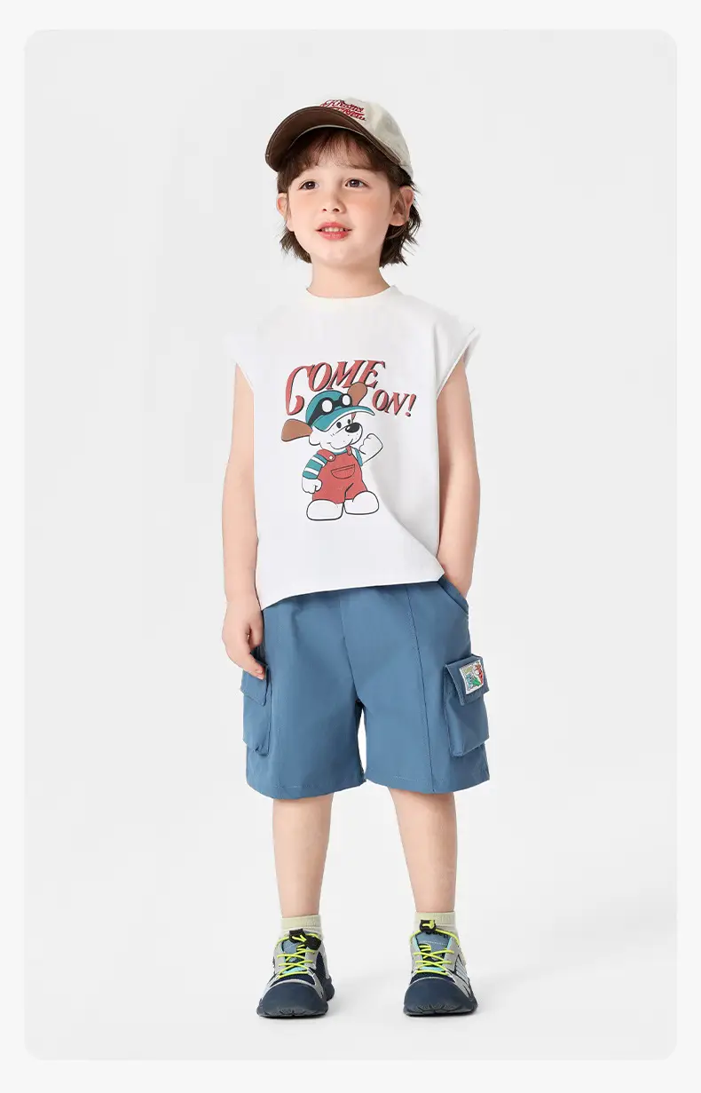 Right European Boys Sleeveless T-Shirt Pink 2025 — feature 22