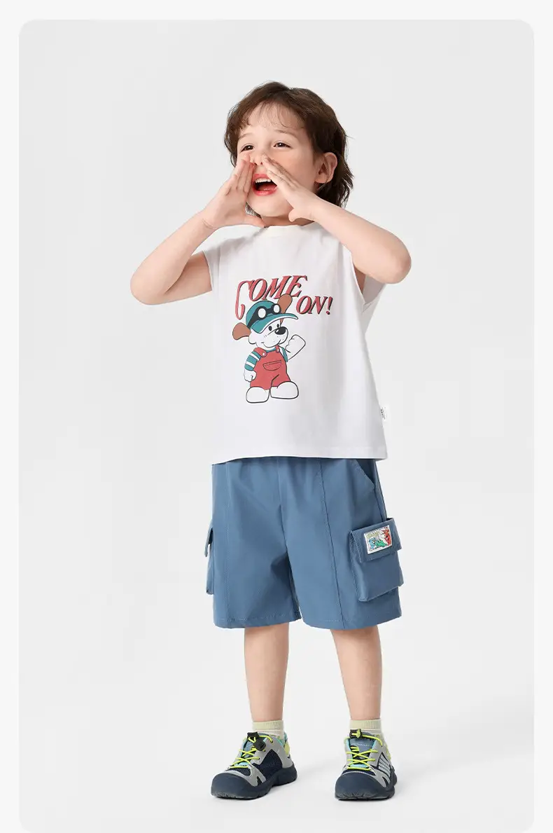Right European Boys Sleeveless T-Shirt Pink 2025 — feature 23