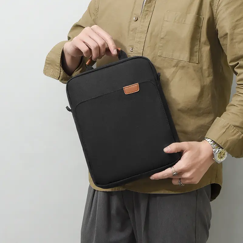 Black Crossbody Tablet Bag for Work & Commute - Image 4