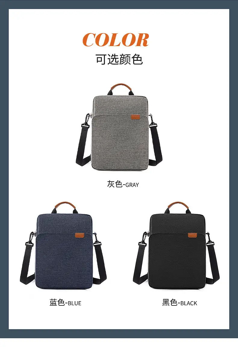 Black Crossbody Tablet Bag for Work & Commute — feature 17