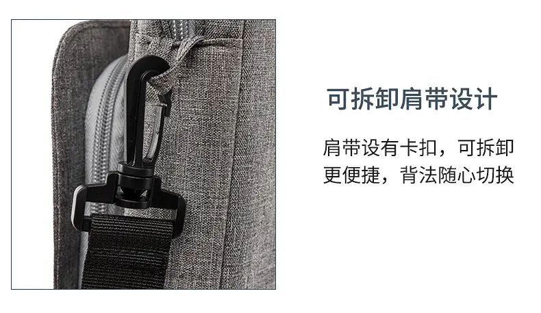 Black Crossbody Tablet Bag for Work & Commute — feature 24