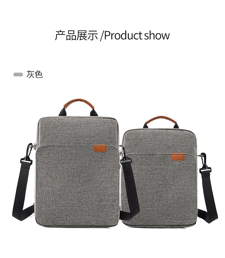Black Crossbody Tablet Bag for Work & Commute — feature 32