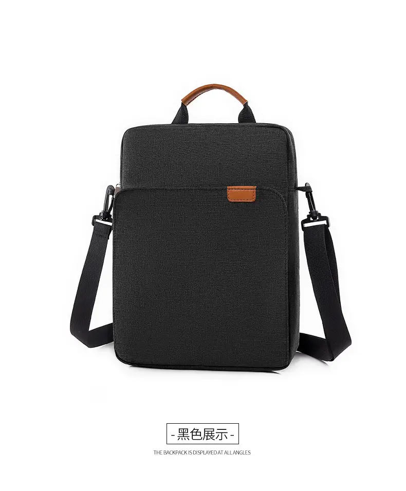 Black Crossbody Tablet Bag for Work & Commute — feature 39