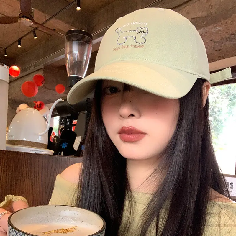 Women Red Cat Cap Wide Brim 2025 Spring - Image 3