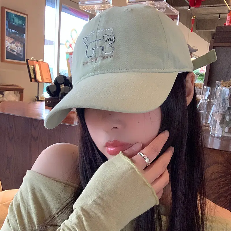 Women Red Cat Cap Wide Brim 2025 Spring - Image 5