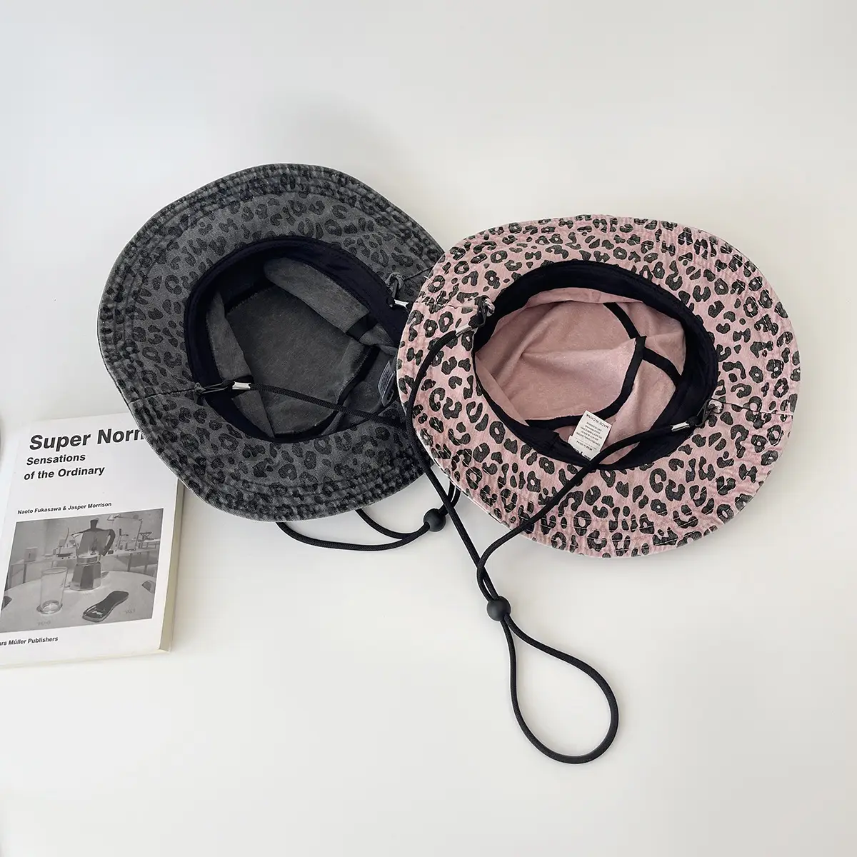 European American Leopard Print Fisherman Hat Sunshade - Image 4