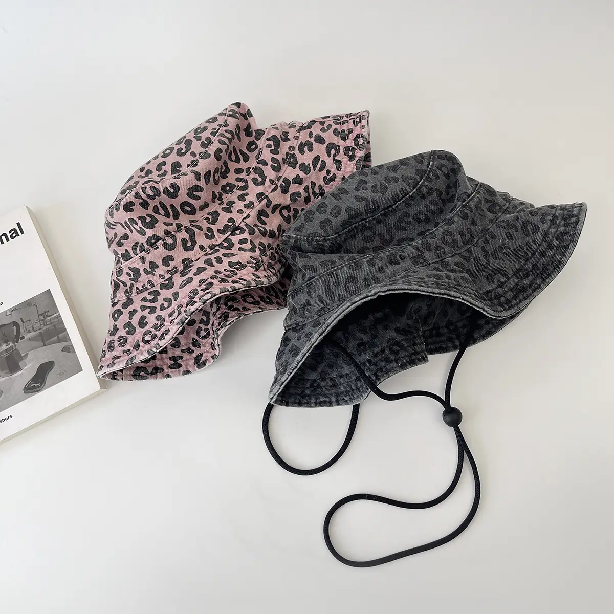 European American Leopard Print Fisherman Hat Sunshade - Image 6