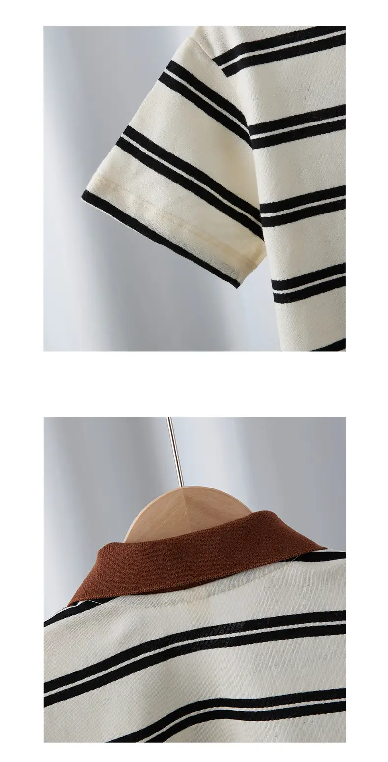 Boys Striped Cotton Polo Shirt Summer 2025 — feature 5