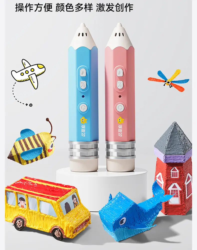 3D Printing Pen Kidsren's Stereo Graffiti Painting Pen Low Temperature Non-Hot Birthday Gift DIY Set Multi-Function — feature 5