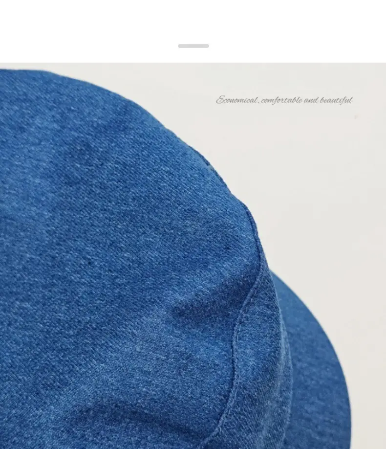 Navy Blue British Retro Denim Flat Cap for Women — feature 10