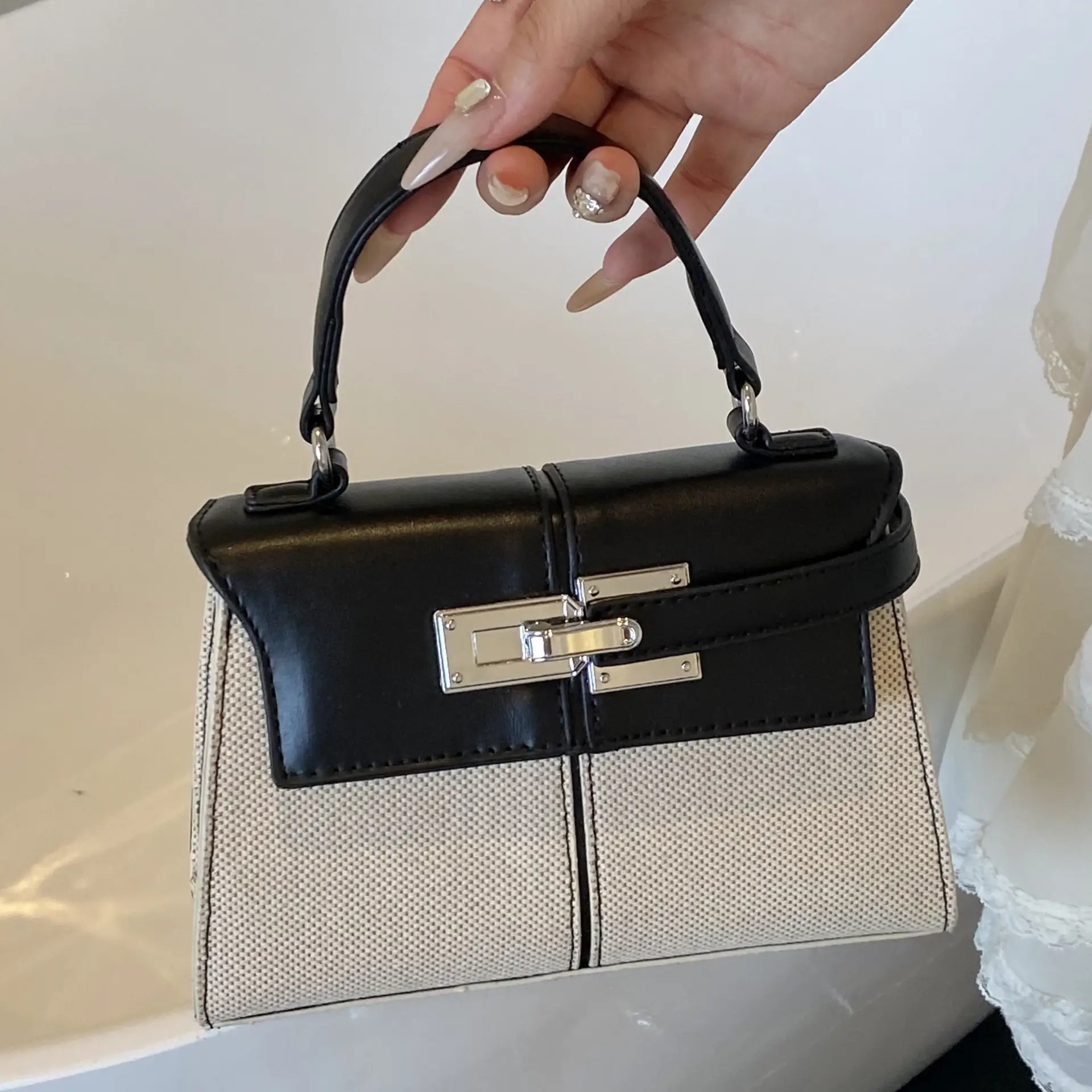 2025 New Kelly Bag High-End Fashion Brown Leather Crossbody - Image 6
