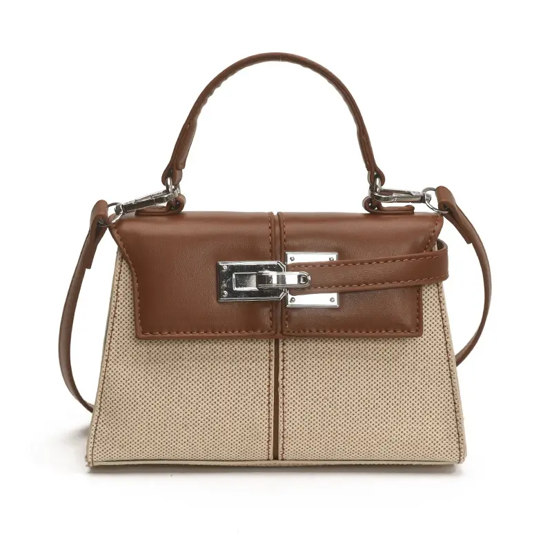 2025 New Kelly Bag High-End Fashion Brown Leather Crossbody - Image 9